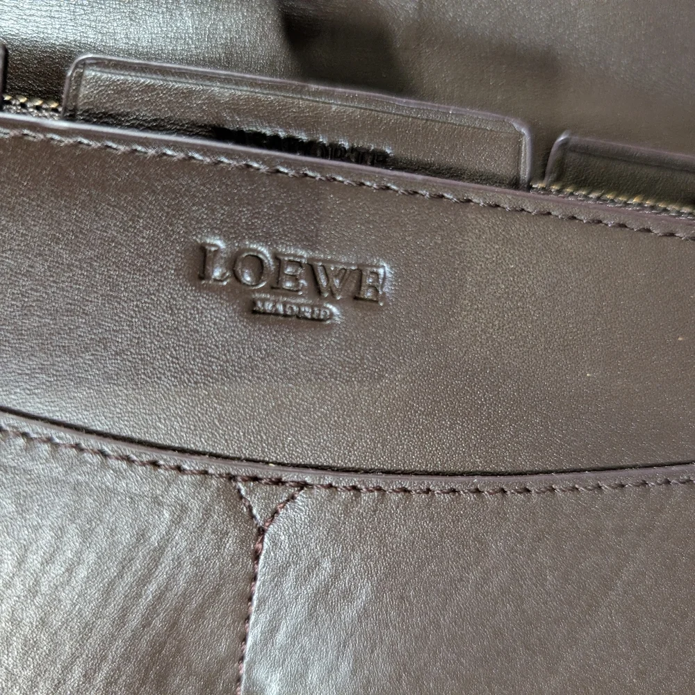 Loewe Vintage Suede Anagram Crossbody